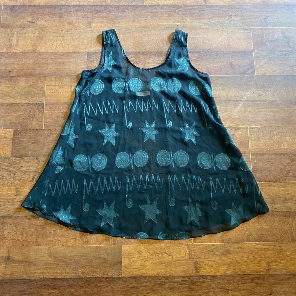 Vintage Victoria's Secret Sea Green Oversized‎ Sleep Shirt Satin Size Medium